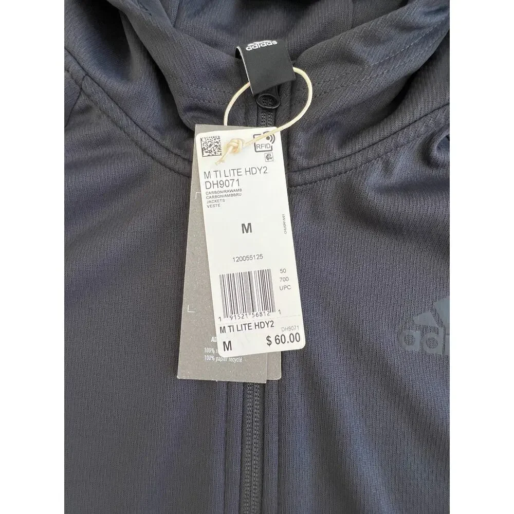 Adidas Men's Athletics Team Issue Full-Zip Fleece Hoodie Ti Lite Hoody2 DH9071 M